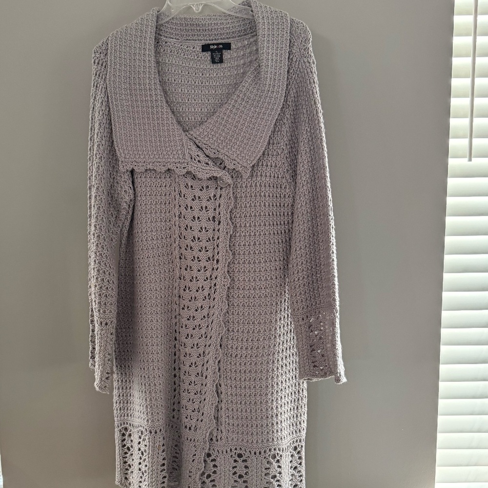 Silver Sweater- Long